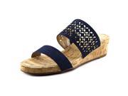 Vaneli Keena Women US 8.5 N S Blue Wedge Sandal