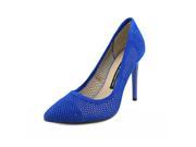French Connection Monet Bin Women US 7.5 Blue Peep Toe Heels