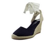 Soludos Tall Wedge Women US 8 Blue Wedge Sandal