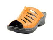 Josef Seibel Camille Women US 5 Orange Slides Sandal