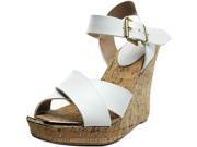 Charles David Oliver Women US 5.5 White Wedge Sandal