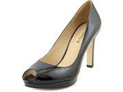 Via Spiga Brandy Women US 8.5 Black Peep Toe Heels