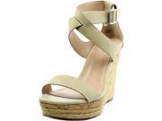 Charles By Charles D Adament Women US 9.5 Ivory Wedge Sandal