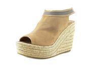 Delman Aria Women US 9 Tan Wedge Sandal