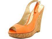 Charles David Regalia Women US 8 Orange Wedge Heel