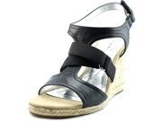 Tahari Waverly Women US 6.5 Black Wedge Sandal