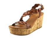 Nicole Dryden Women US 6.5 Brown Wedge Sandal