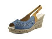 Patrizia By Spring Step Sifnos Women US 7.5 Blue Wedge Heel
