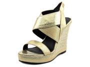 Michael Antonio Gerey Women US 9 Gold Wedge Sandal