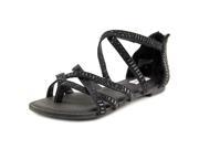 Not Rated Coastin Women US 6.5 Black Gladiator Sandal