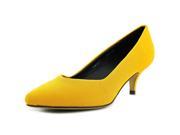 All Black Couture Fab Women US 7.5 Yellow Heels