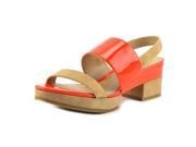 Delman Malia Women US 7.5 Orange Sandals