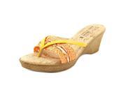 Easy Street Verona Women US 5 Orange Wedge Sandal