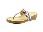 Easy Street Bene Women US 9 WW Gold Thong Sandal