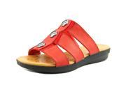 Easy Street Bide Women US 6.5 WW Red Slides Sandal