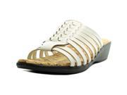Easy Street Jana Women US 12 White Slides Sandal