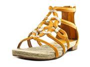 Adrienne Vittadini Pablic Women US 6.5 Yellow Gladiator Sandal