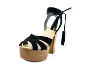 Guess Prenna Women US 9.5 Black Platform Sandal