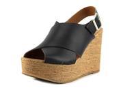 BC Footwear Cougar Women US 8.5 Black Wedge Sandal