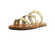 BC Footwear Peanut Women US 7 Gold Slides Sandal