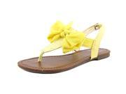 Material Girl Swan Women US 9 Yellow Thong Sandal