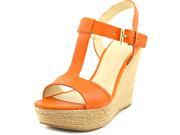 Marc Fisher Harlei Women US 8.5 Orange Wedge Sandal