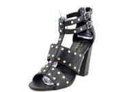 Nicole Miller Jagger Women US 7.5 Black Sandals