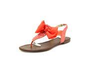 Material Girl Swan Women US 7.5 Pink Thong Sandal
