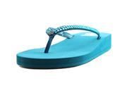 Yellow Box Jello Women US 5.5 Blue Slides Sandal
