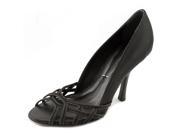 BCBG Max Azria Kacie Women US 5.5 Black Peep Toe Heels