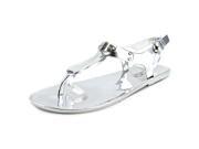 Michael Michael Kors Jet Set 6 Women US 8 Silver Sandals