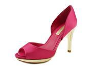 BCBG Max Azria Osario Women US 6.5 Pink Peep Toe Platform Heel
