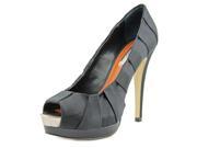 BCBG Max Azria Lauryn1 Women US 8.5 Black Peep Toe Heels