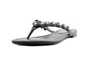 Marc Fisher Feather Women US 6 Black Thong Sandal