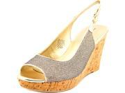 Bandolino Avito Women US 9 Gold Wedge Sandal