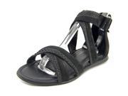 Ecco Touch Sandal Low Cut Zip Women US 5 Black Gladiator Sandal