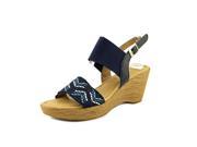 Easy Street Sanremo Women US 7.5 Blue Wedge Sandal