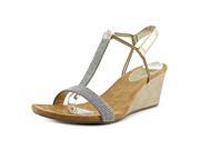 Style Co Mulan Women US 10 Silver Wedge Sandal