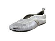 Hogan Pantofola Stretch Women US 8.5 Silver Loafer