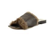 Isaac Mizrahi Mink Slide Women US 7 Brown Slides Sandal