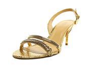 Michael Michael Kors Jackie Mid Sandal Women US 9.5 Gold Sandals