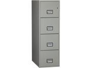 Phoenix Vertical 31 inch 4 Drawer Legal Fireproof File Cabinet Light Gray