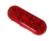 Red 6 Oval LED Stop Tail Turn Lights With Metri Pack Plug