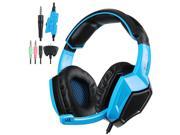 Sades SA 920 Stereo Gaming Headset Headphone with MIC for PS4 Xbox PC Blue