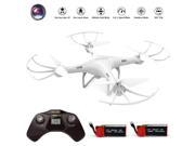 Cheerwing CW4 RC Quadcopter 2.4G 720P HD Camera Drone Headless extra Batteries