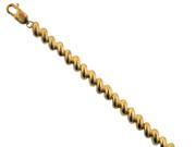 DANI G. STERLING SILVER AND 14KT GOLD PLATED CLASSIC SAM MARCO BRACELET