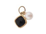 DANI G. 14KT PEARL BLACK ONYX PENDANT