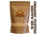 Organic Puffed Brown Rice 8oz Package Kosher NON GMO