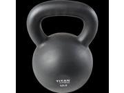 Cast Iron Kettlebell Weight 65 lb Natural Solid Titan Fitness Workout Swing