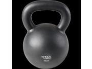 Cast Iron Kettlebell Weight 80 lb Natural Solid Titan Fitness Workout Swing